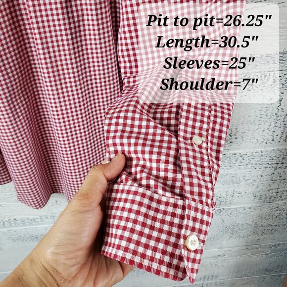Vineyard Vines Red Plaid Classic Fit Tucker Shirt XL Long Sleeve Button Down - Picture 6 of 6